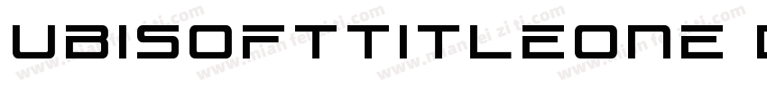 UbisoftTitleOne Bold字体转换
